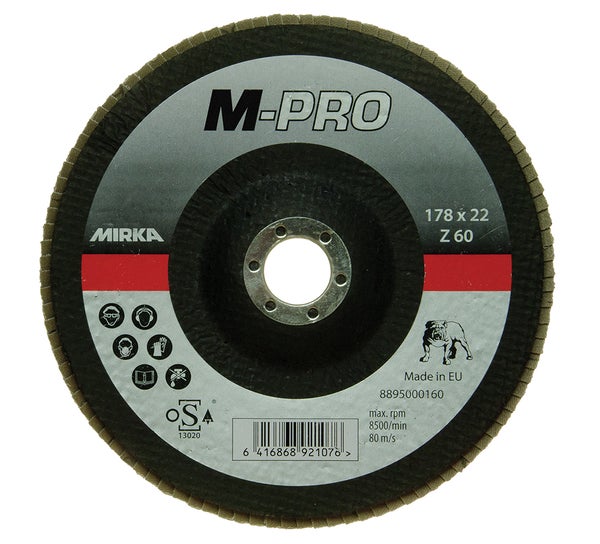 Lamellilaikka M-PRO 180x22mm Inox ZIR 60