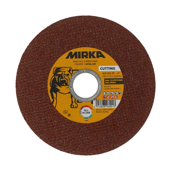 Mirka Multi Katkaisulaikka 125x1,0x22,2mmM4C60S-BF